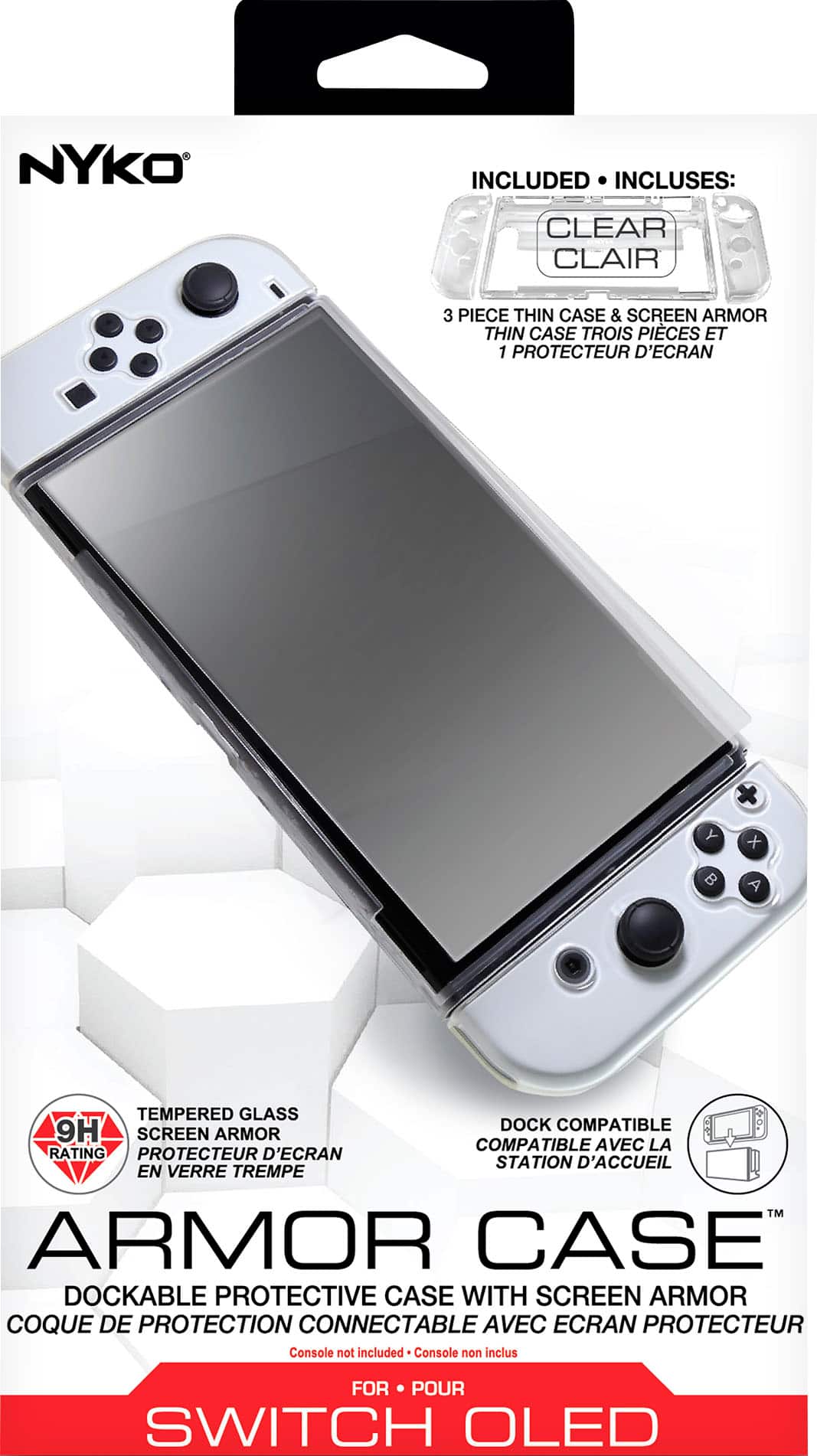 Alt View 15. Nyko - Armor Case for Nintendo Switch OLED - Clear.