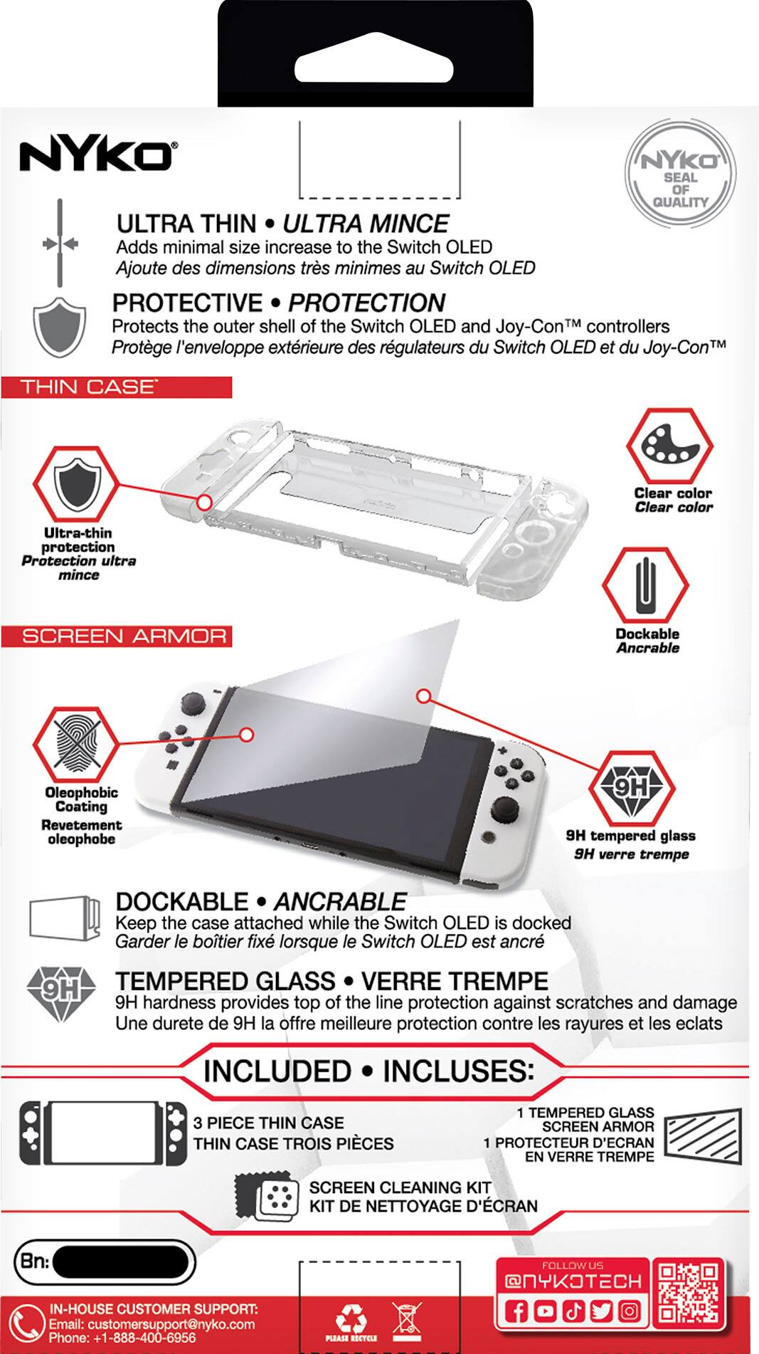 Alt View 16. Nyko - Armor Case for Nintendo Switch OLED - Clear.