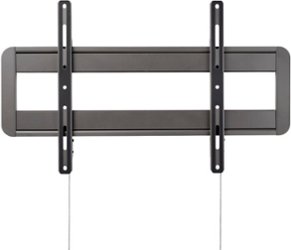 One for All - Ultra-Slim TV Wall Mount for 42"-100" Flat Panel TVs - Fixed Position - Black - Front_Zoom
