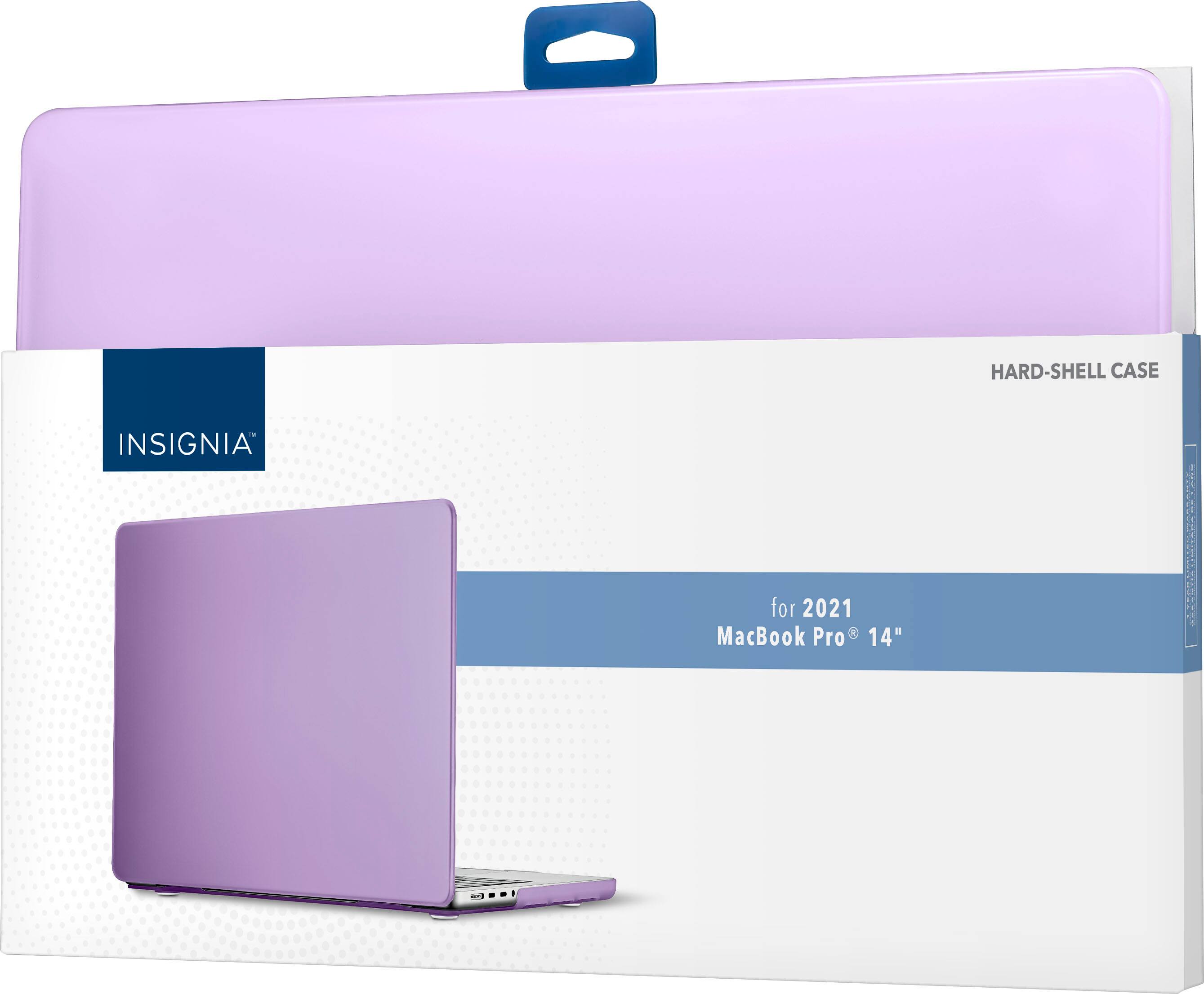 Alt View 14. Insignia™ - Hard-Shell Case for 2021 and 2023 MacBook Pro 14" - Frosted Purple.