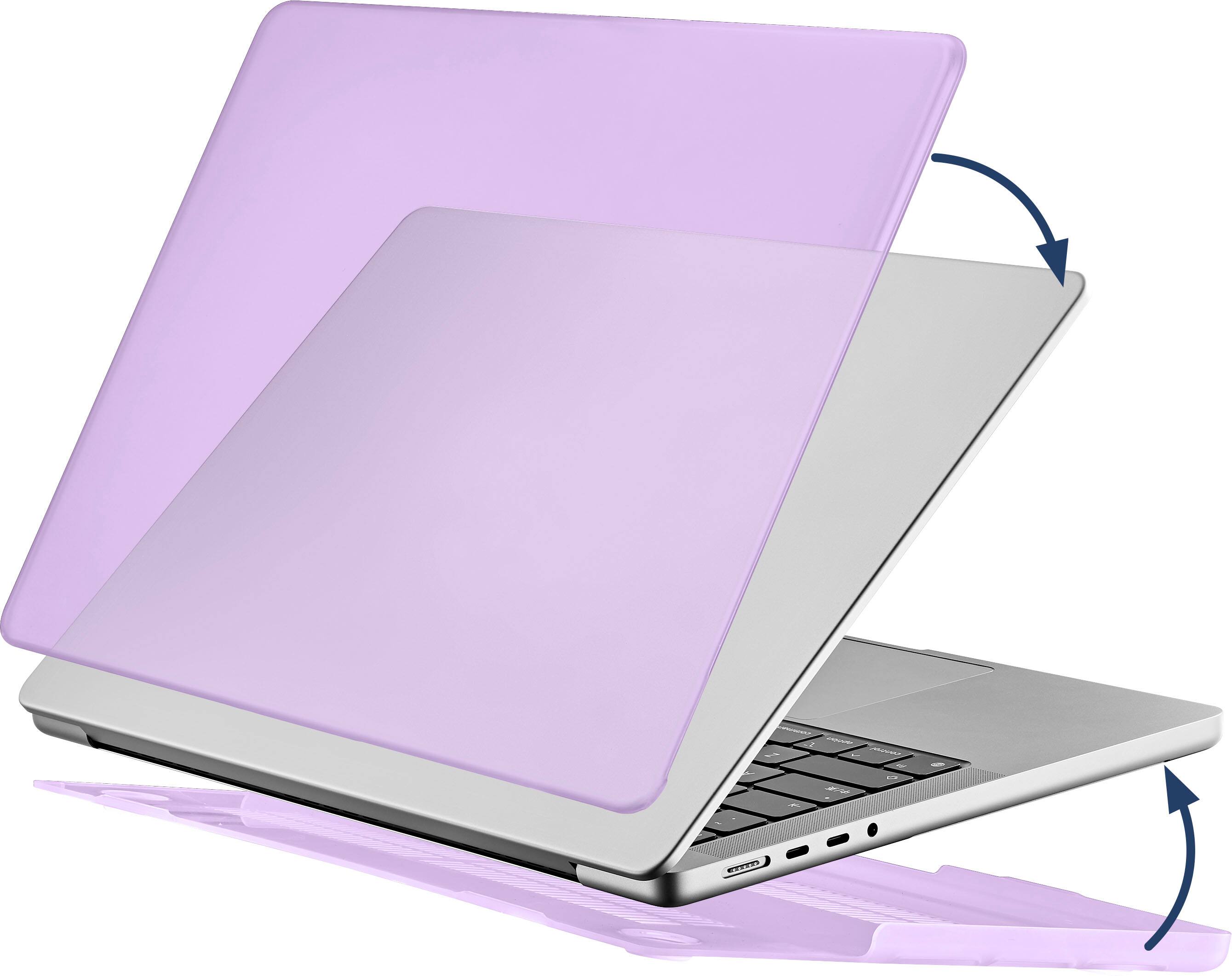 Alt View 17. Insignia™ - Hard-Shell Case for 2021 and 2023 MacBook Pro 14" - Frosted Purple.