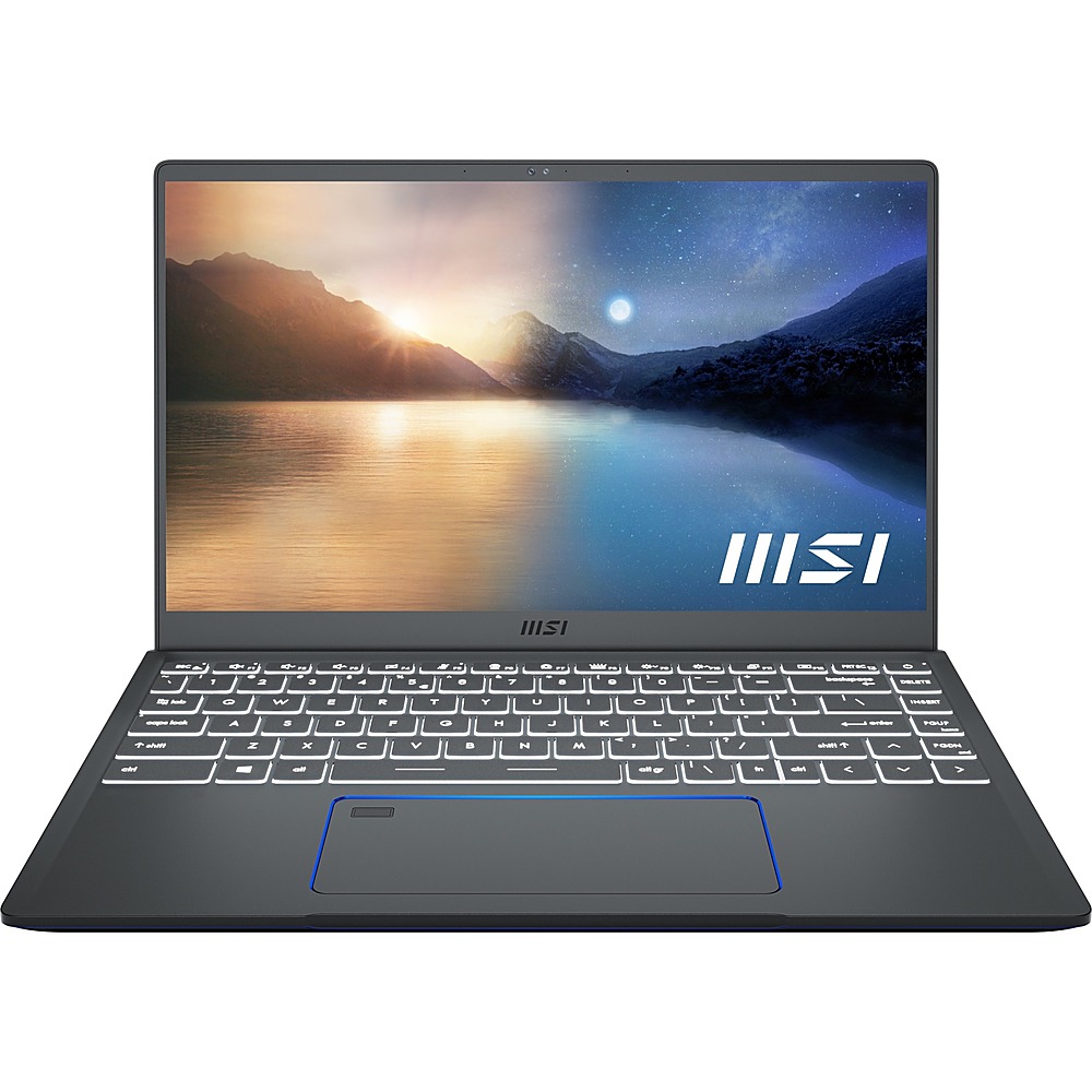 MSI – Prestige 14 14″ Laptop – Intel Core i7 – 16 GB Memory – NVIDIA GeForce GTX 1650 – 512 GB SSD – Carbon Gray