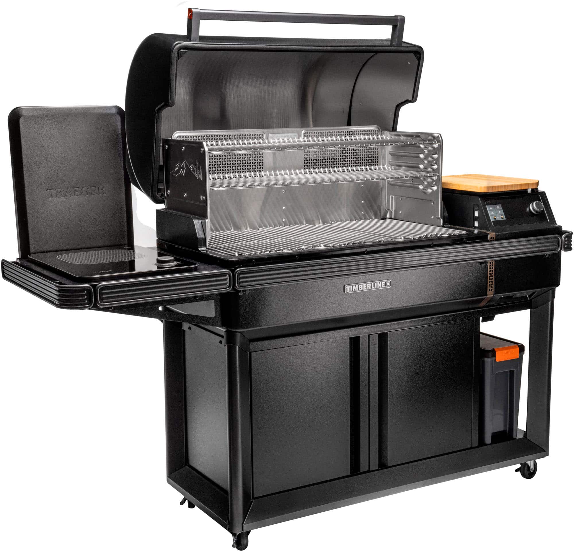 Left. Traeger Grills - Timberline XL Wood Pellet Grill - Black.