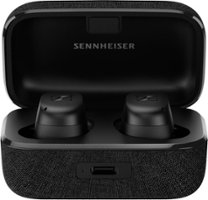 Sennheiser - Momentum 3 True Wireless Noise Cancelling In-Ear Headphones - Black - Angle_Zoom