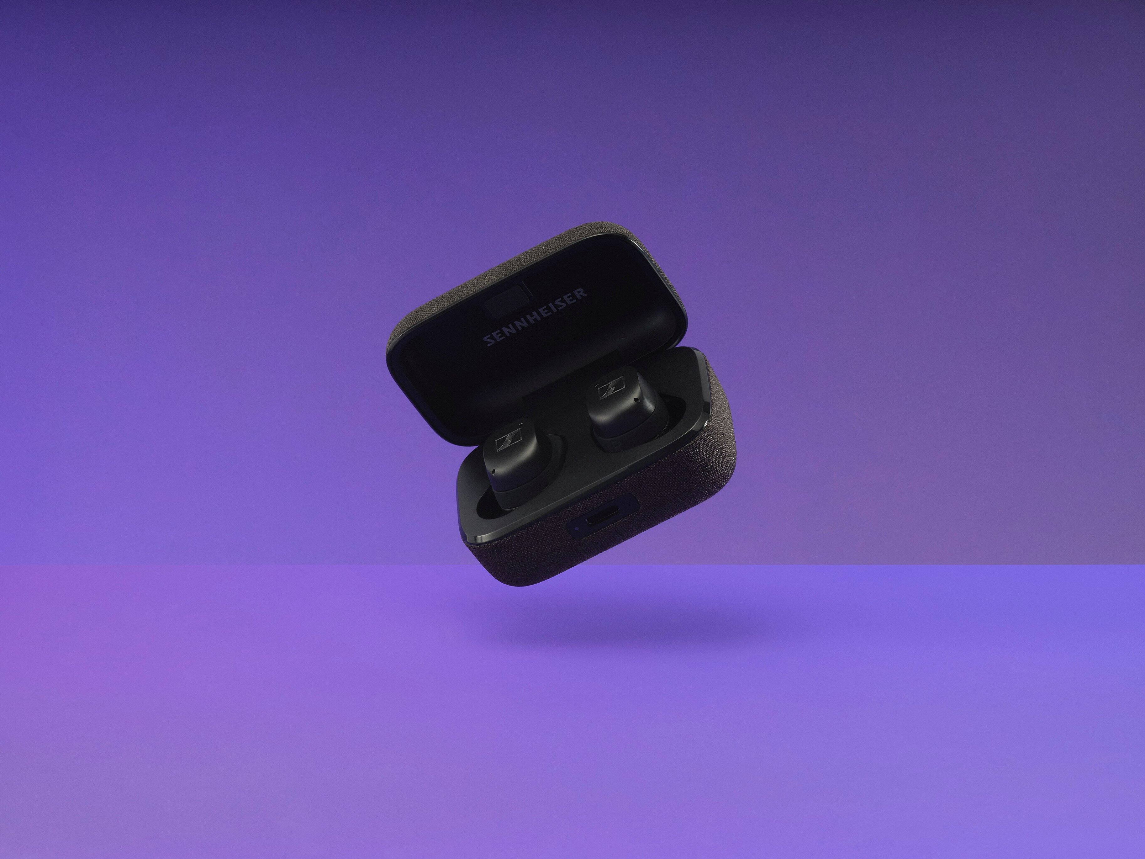 Alt View 20. Sennheiser - Momentum 3 True Wireless Noise Cancelling In-Ear Headphones - Black.