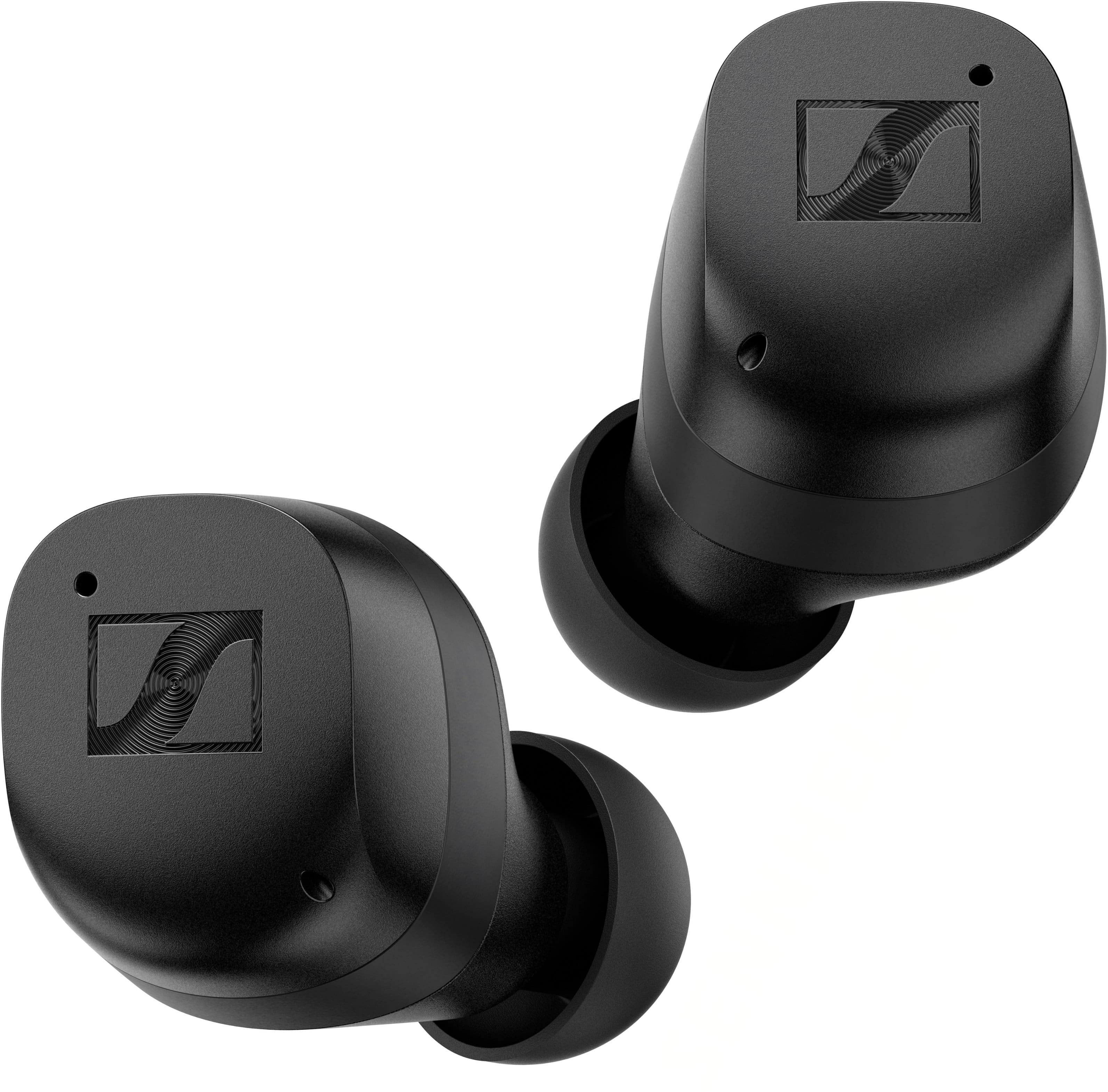 Left. Sennheiser - Momentum 3 True Wireless Noise Cancelling In-Ear Headphones - Black.