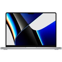 Apple MacBook Pro 14" Certified Pre-Owned - M1 Pro chip - 10CPU/16GPU with 16GB Memory - 1TB SSD (2021) - Silver - Front_Zoom