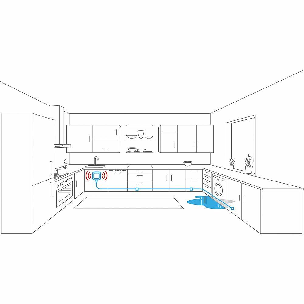 Alt View 26. Eve - Eve Water Guard - Connected Water Leak Detector - White.
