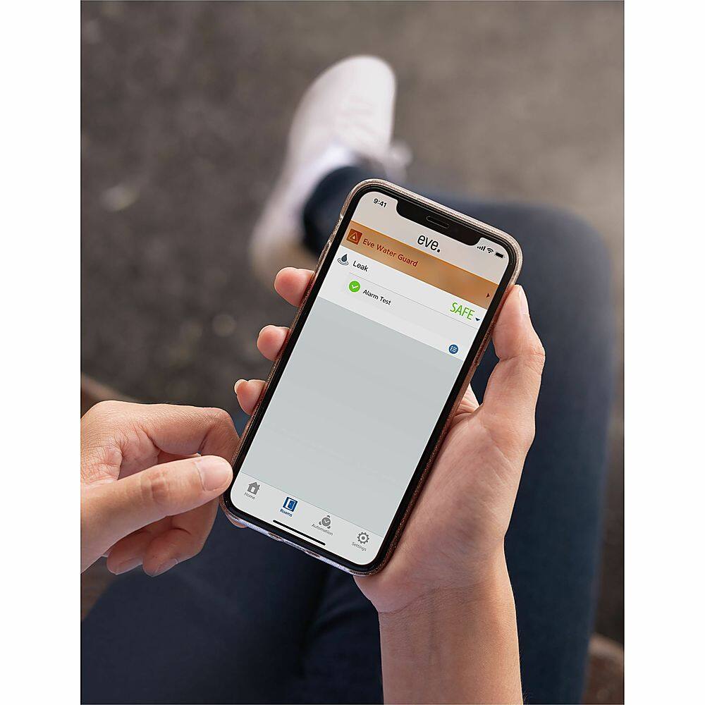 Alt View 28. Eve - Eve Water Guard - Connected Water Leak Detector - White.