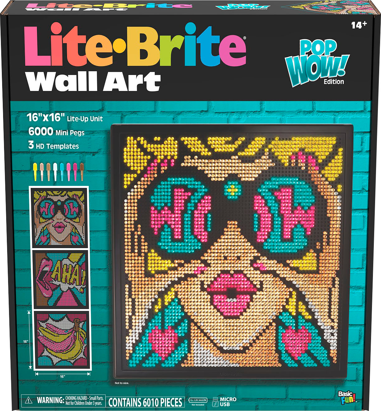 Lite Brite Lite-Brite Wall Art Pop Wow! Edition 2307 - Best Buy