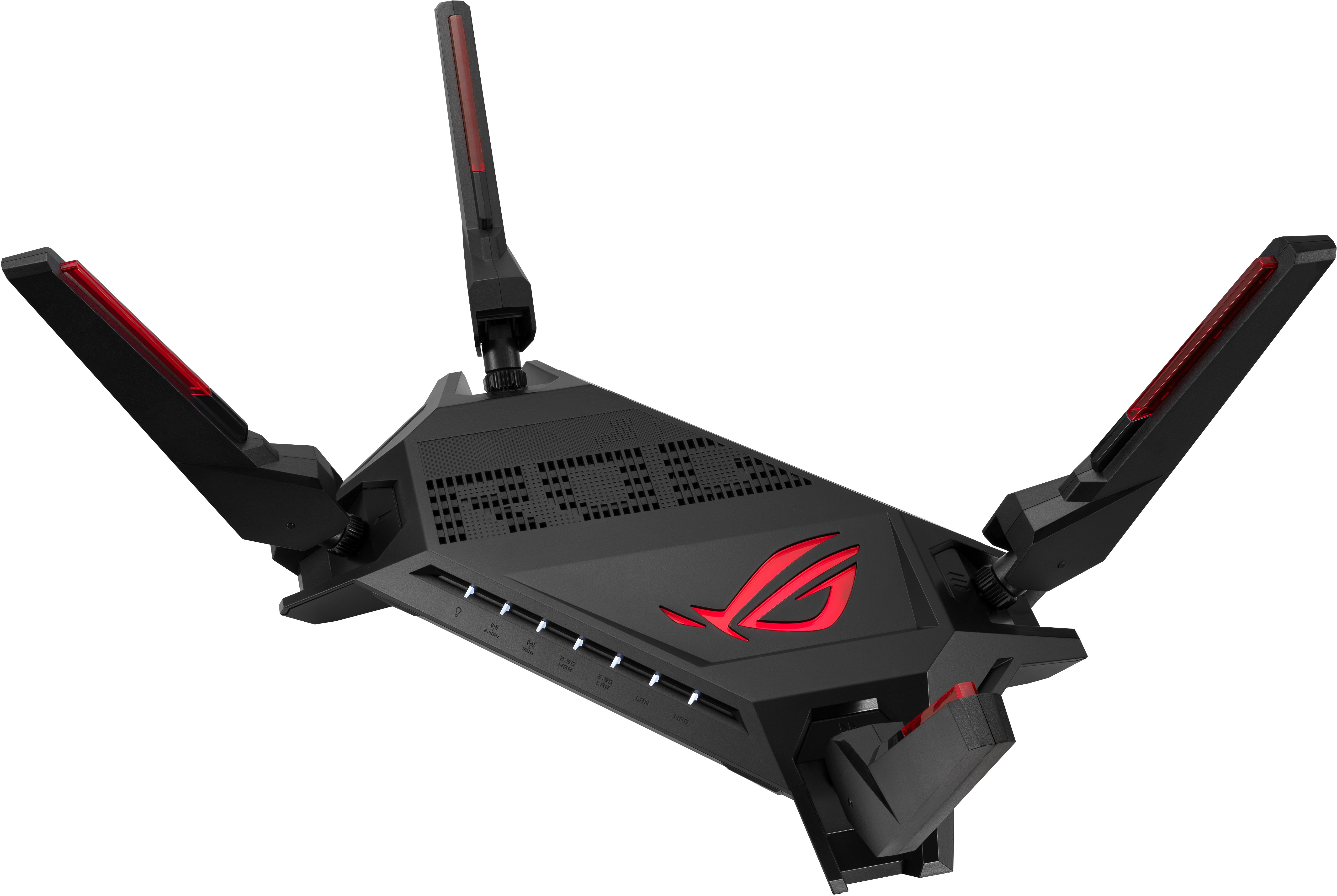 Angle View: ASUS - ROG Rapture GT-AX6000 Tri-Band Wi-Fi 6  Router