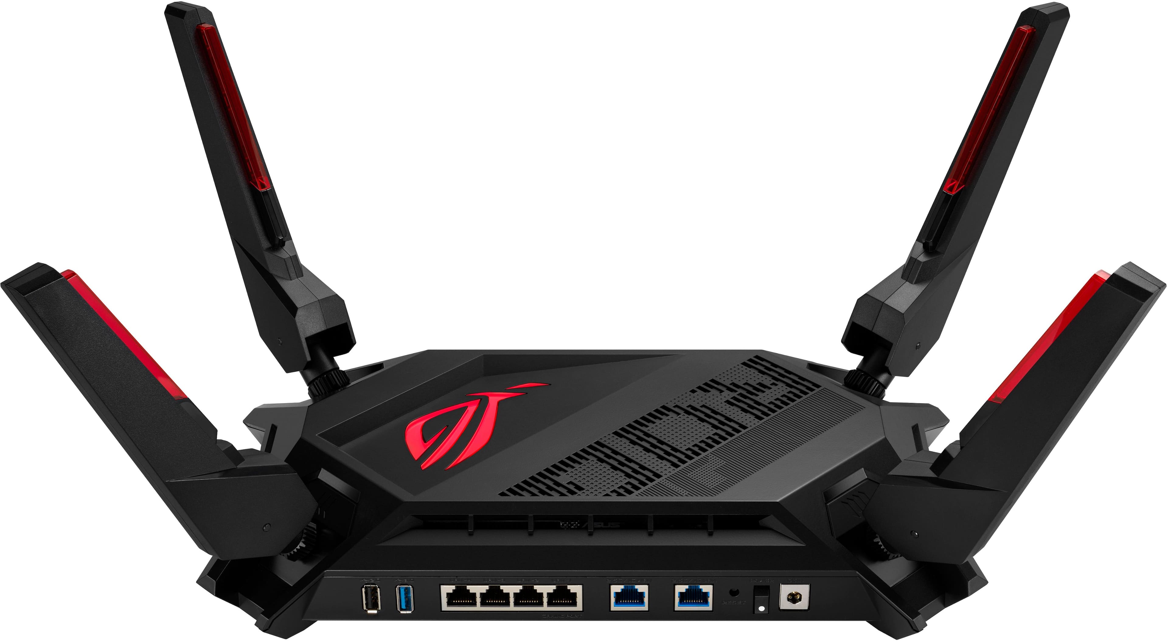 Front. ASUS - ROG Rapture GT-AX6000 Dual-Band Wi-Fi 6 Router - Black.