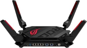 ASUS - ROG Rapture GT-AX6000 Dual-Band Wi-Fi 6  Router - Black - Front_Zoom