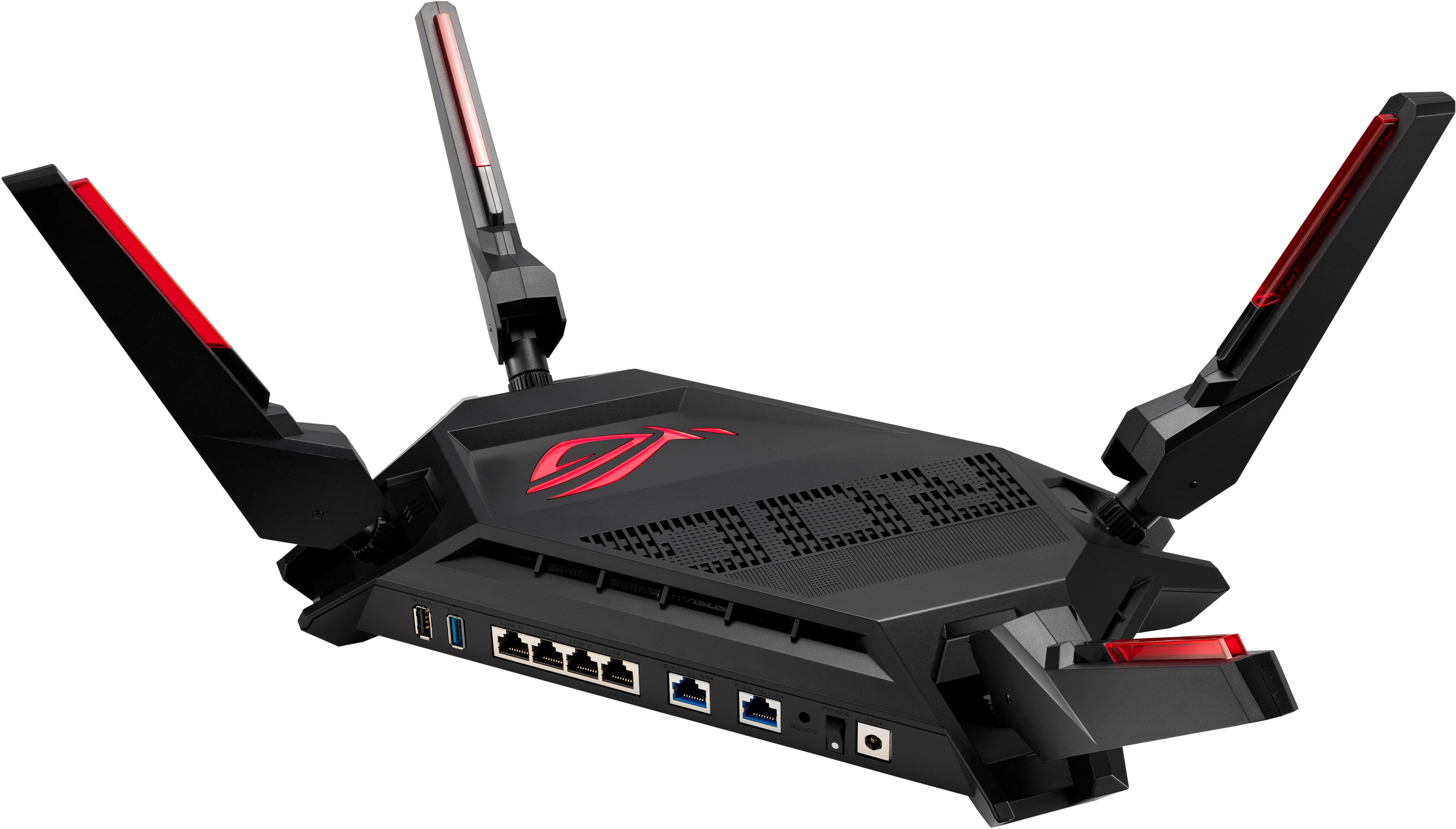 Left View: ASUS - ROG Rapture GT-AX6000 Tri-Band Wi-Fi 6  Router