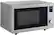 Left. Panasonic - NN-SV79MS 1.4 Cu. Ft. Countertop Microwave Oven with Inverter Technology and Alexa compatibility - Stainless Steel.