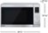 Angle Zoom. Panasonic - NN-SV79MS 1.4 Cu. Ft. Countertop Microwave Oven with Inverter Technology and Alexa compatibility - Stainless Steel.