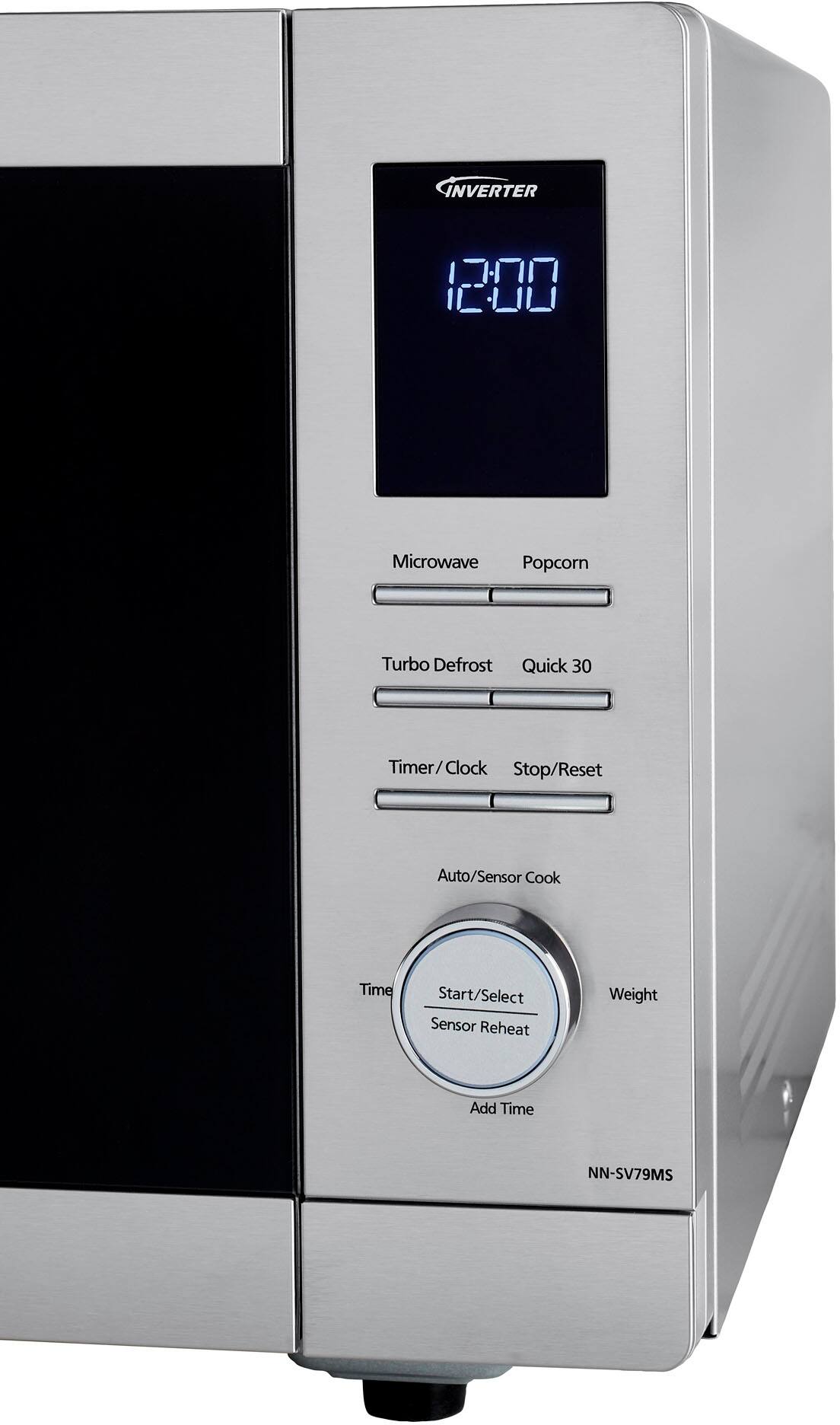 Alt View 1. Panasonic - NN-SV79MS 1.4 Cu. Ft. Countertop Microwave Oven with Inverter Technology and Alexa compatibility - Stainless Steel.