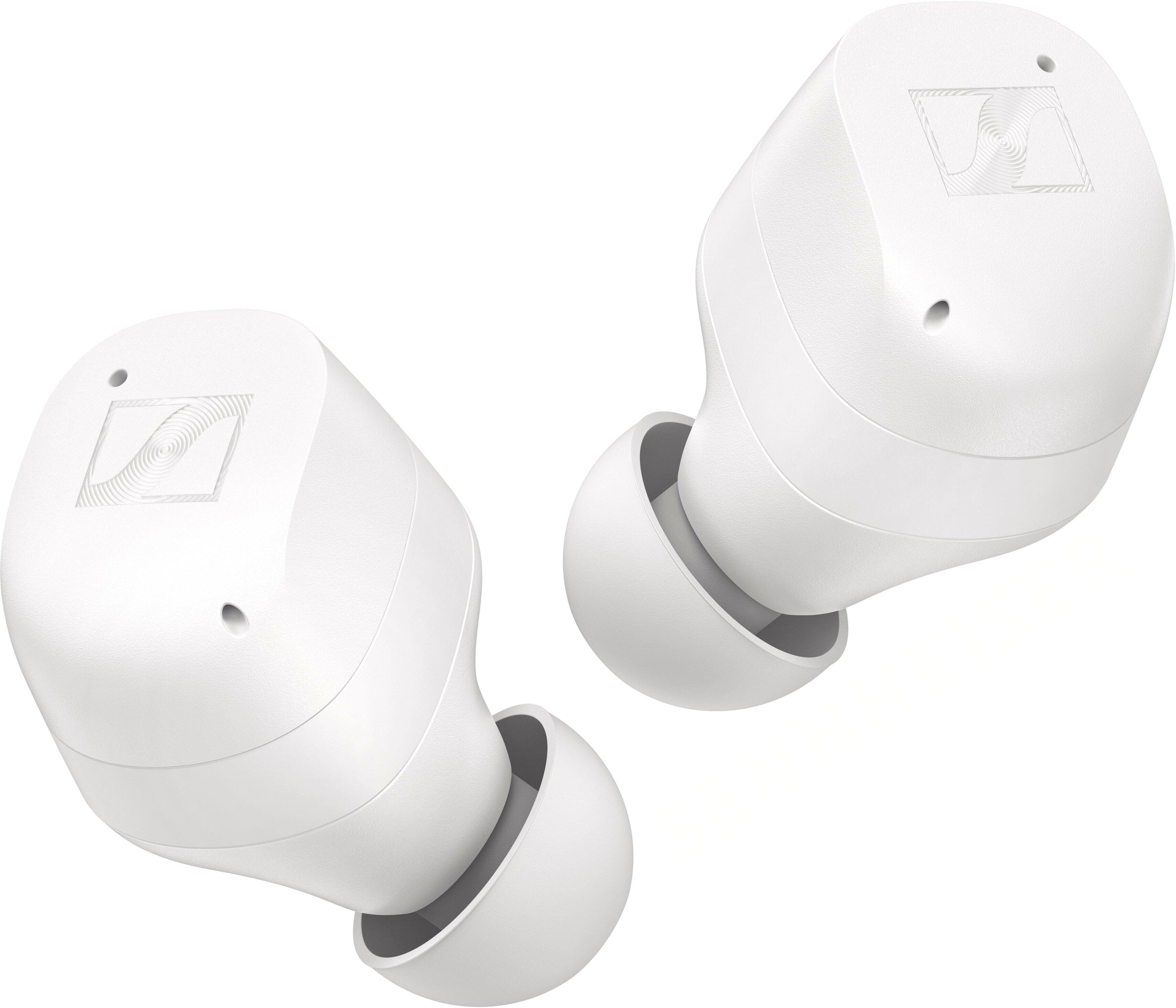 Left. Sennheiser - Momentum 3 True Wireless Noise Cancelling In-Ear Headphones - White.
