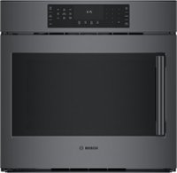 Bosch - 800 Series 30" Built-In Single Electric Convection Wall Oven - Black Stainless Steel - Front_Zoom