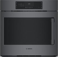 Bosch - 800 Series 30" Built-In Single Electric Convection Wall Oven - Black Stainless Steel - Front_Zoom