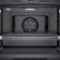 Alt View Zoom 15. Bosch - 800 Series 30" Built-In Single Electric Convection Wall Oven - Black Stainless Steel.