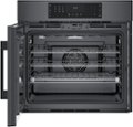 Alt View Zoom 2. Bosch - 800 Series 30" Built-In Single Electric Convection Wall Oven - Black Stainless Steel.