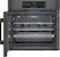 Alt View 2. Bosch - 800 Series 30" Built-In Single Electric Convection Wall Oven - Black stainless steel.