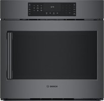 Bosch - 800 Series 30" Built-In Single Electric Convection Wall Oven - Black - Front_Zoom