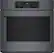 Front. Bosch - 800 Series 30" Built-In Single Electric Convection Wall Oven - Black stainless steel.