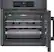 Alt View 12. Bosch - 800 Series 30" Built-In Single Electric Convection Wall Oven - Black stainless steel.
