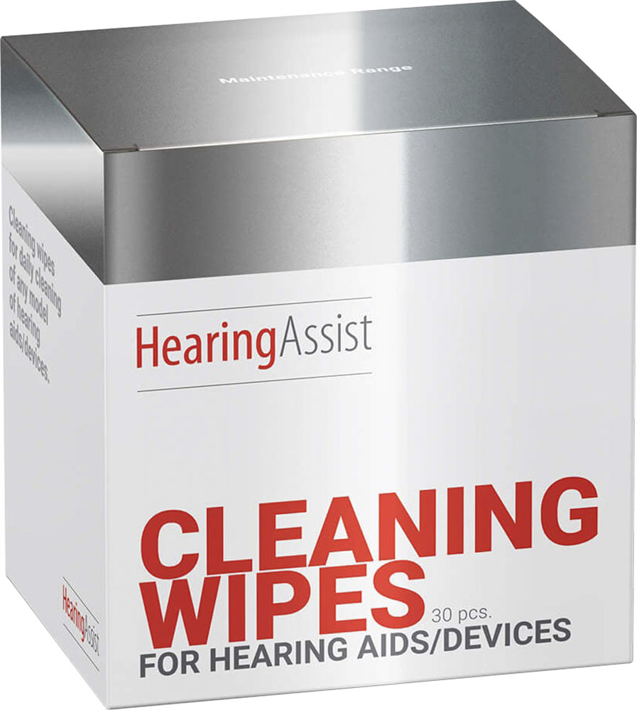 Image of Hearing Assist - Cleaning Wipes for Hearing Aids, 30 Count Individual Wipes - White