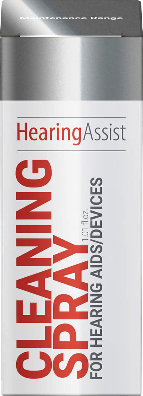 Angle View: Hearing Assist - Cleaning Spray for Hearing Aids, 1.01 fl oz - White
