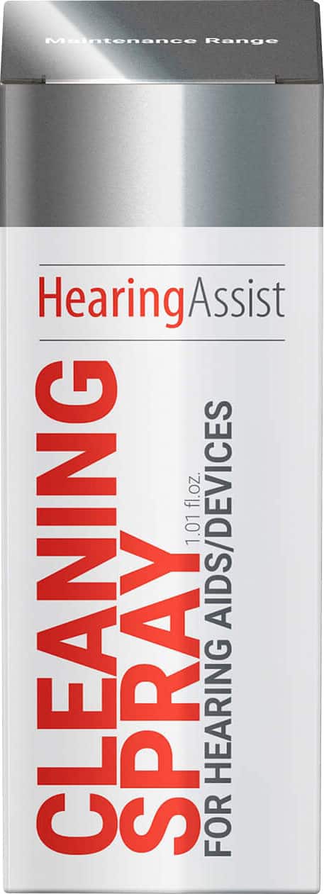Angle. Hearing Assist - Cleaning Spray for Hearing Aids, 1.01 fl oz - White.