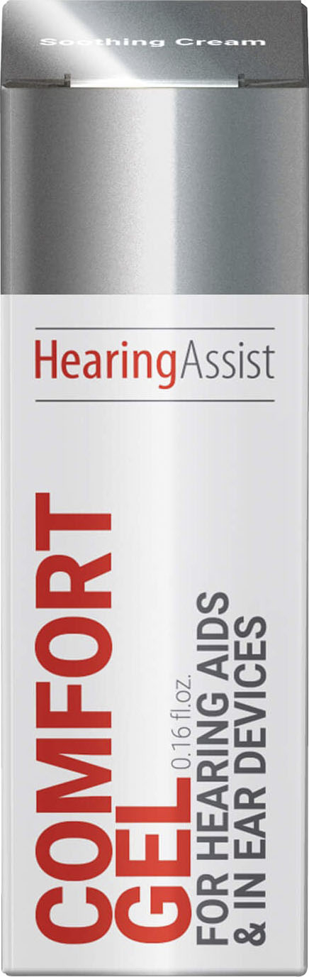 Left View: Hearing Assist - Hearing Aid Comfort Gel Cream Lotion with Frankincense, 0.16 fl oz - White