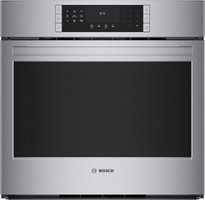 Bosch - 800 Series 30" Built-In Single Electric Convection Wall Oven - Stainless Steel - Front_Zoom