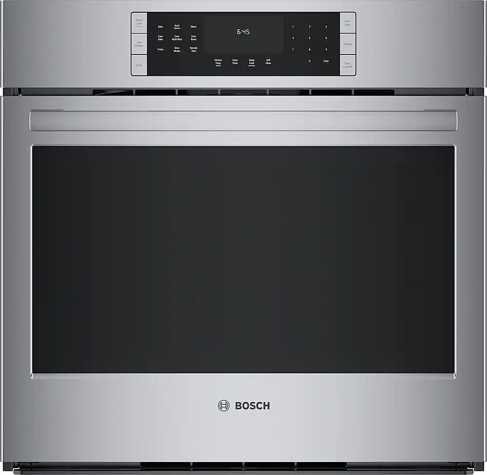 Bosch - 800 Series 30" 4.6 Cu. Ft. Built-In Single Electric True Convection Wall Oven - Stainless Steel