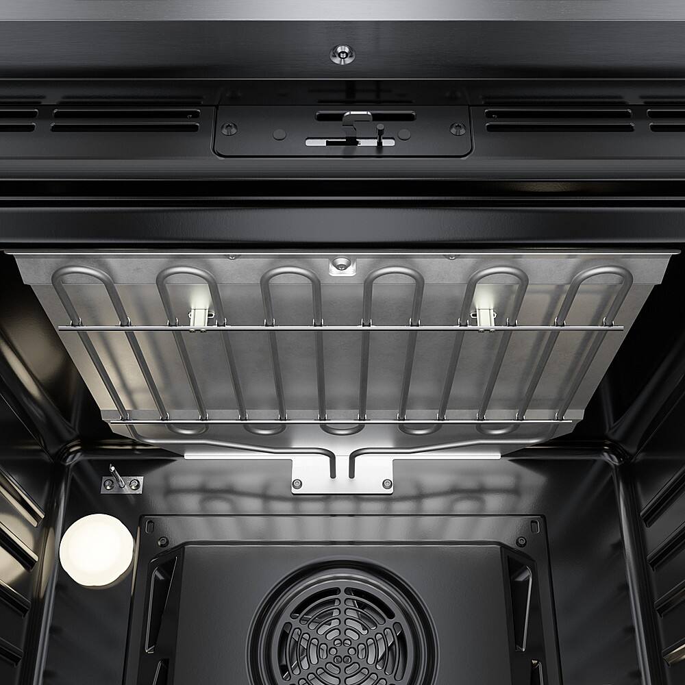 Alt View 13. Bosch - 800 Series 30" Built-In Single Electric Convection Wall Oven - Stainless Steel.