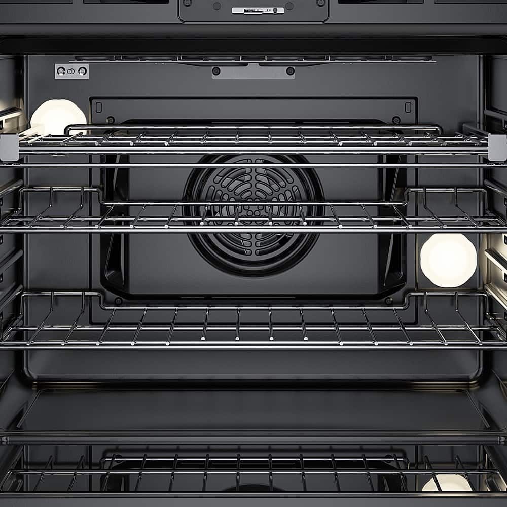 Alt View 15. Bosch - 800 Series 30" Built-In Single Electric Convection Wall Oven - Stainless Steel.