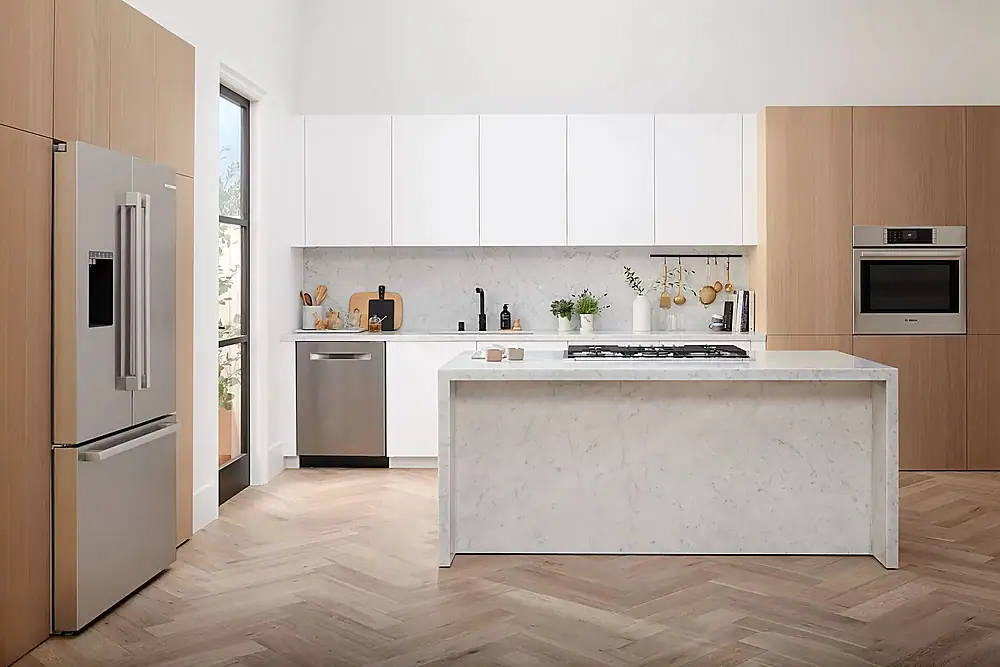 Alt View 22. Bosch - 800 Series 30" Built-In Single Electric Convection Wall Oven - Stainless Steel.