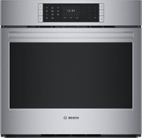 Bosch - Benchmark Series 30" Built-In Single Electric Convection Wall Oven - Stainless Steel - Front_Zoom