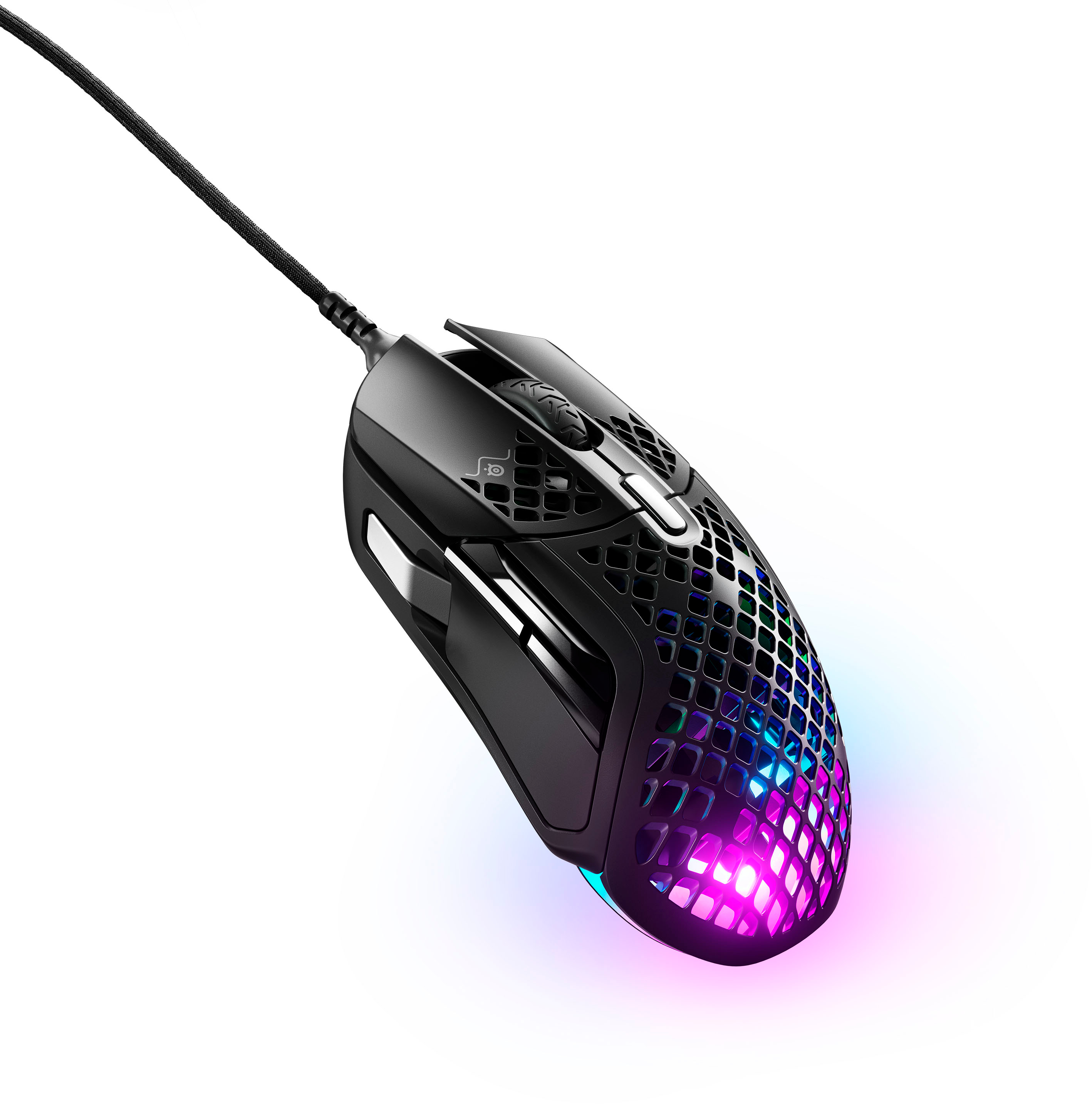 Angle View: SteelSeries - Aerox 5 Lightweight Wired Optical Gaming Mouse With 9 Programmble Buttons - Black