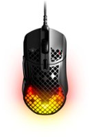 SteelSeries - Aerox 5 Ultra Lightweight Honeycomb Water Resistant Wired RGB Optical Gaming Mouse With 9 Programmable Buttons - Black - Front_Zoom