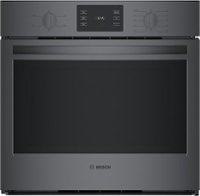 Bosch - 500 Series 30" Built-In Single Electric Convection Wall Oven - Black Stainless Steel - Front_Zoom