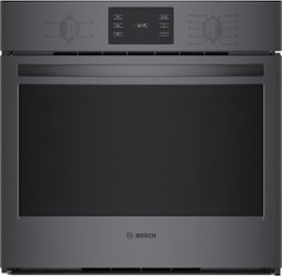 Bosch - 500 Series 30" Built-In Single Electric Convection Wall Oven - Black - Front_Zoom