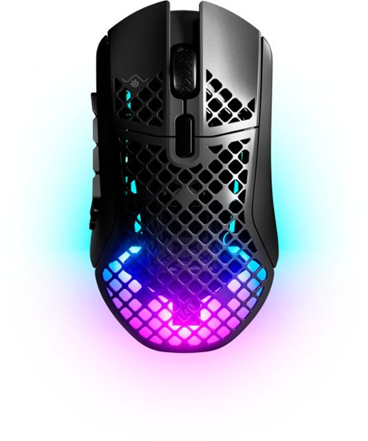 Front Zoom. SteelSeries - Aerox 9 Wireless Optical Gaming Mouse with Ultra Lightweight Design - Black.