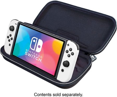 RDS Industries - Game Traveler Deluxe Travel Case for Nintendo Switch, Nintendo Switch Lite or Nintendo Switch OLED Model - White