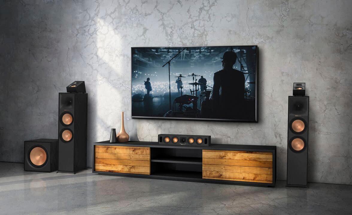 Alt View 13. Klipsch - Reference Series 4" 100-Watt Passive 2-Way Height Channel Speakers (Pair) - Black.