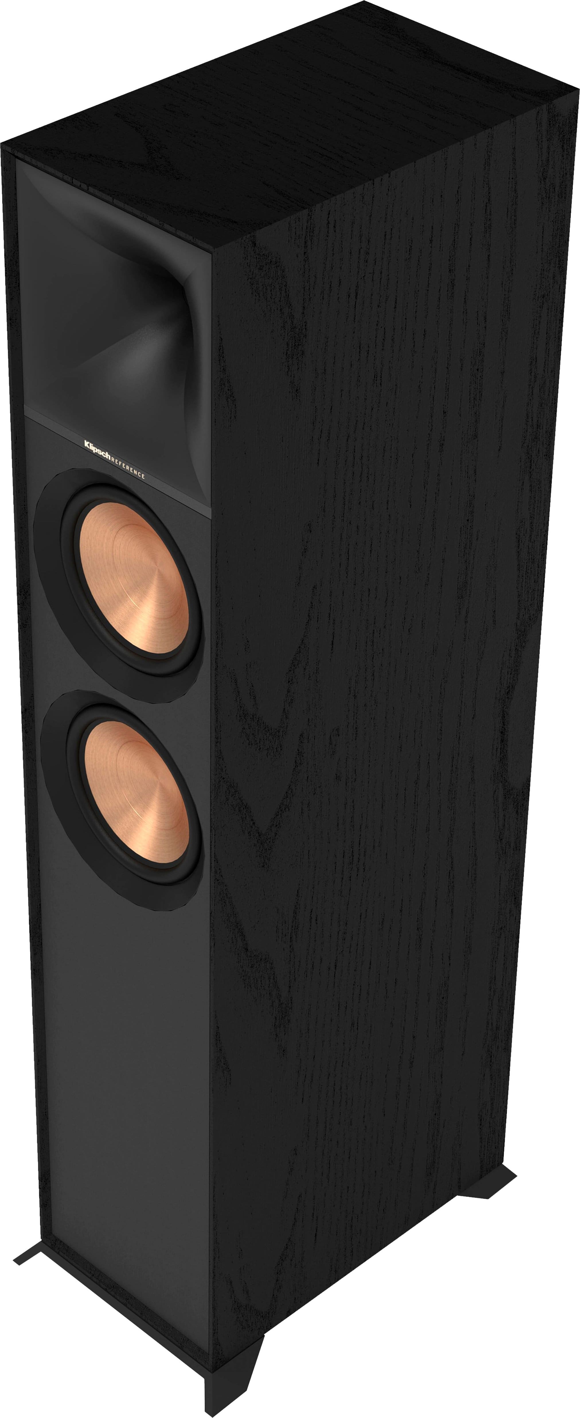 Angle. Klipsch - Reference Series Dual 6-1/2" 400-Watt Passive 2-Way Floor Speaker (Each) - black.