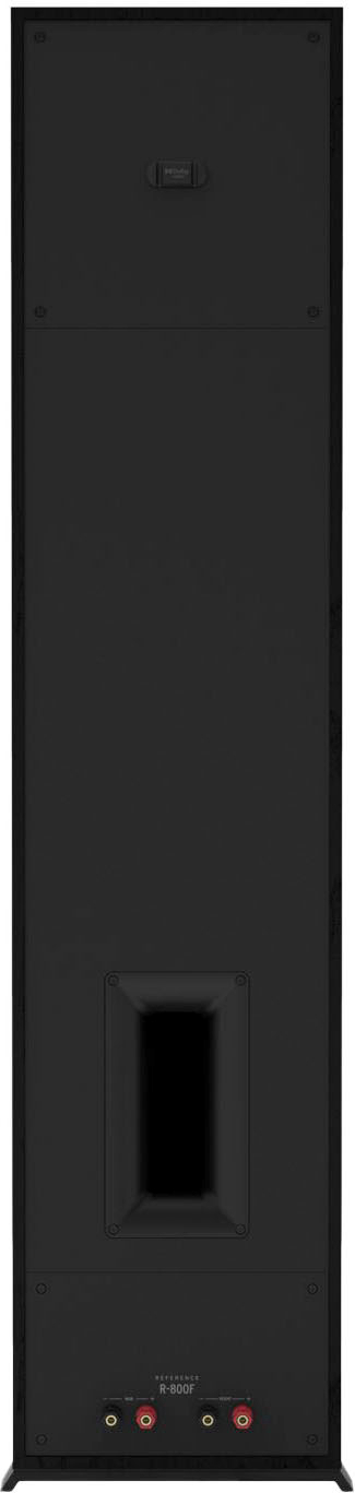 Back View: Klipsch - Reference 800 Series Dual 8" 600-Watt Passive 2-Way Floor Standing Speaker (Each) - Black