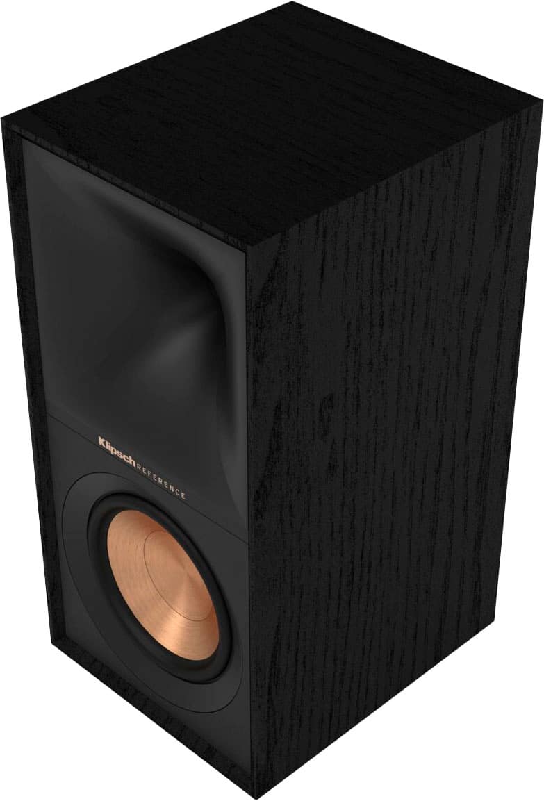 Angle. Klipsch - Reference Series 5-1/4" 340-Watt Passive 2-Way Bookshelf Speakers (Pair) - Black.